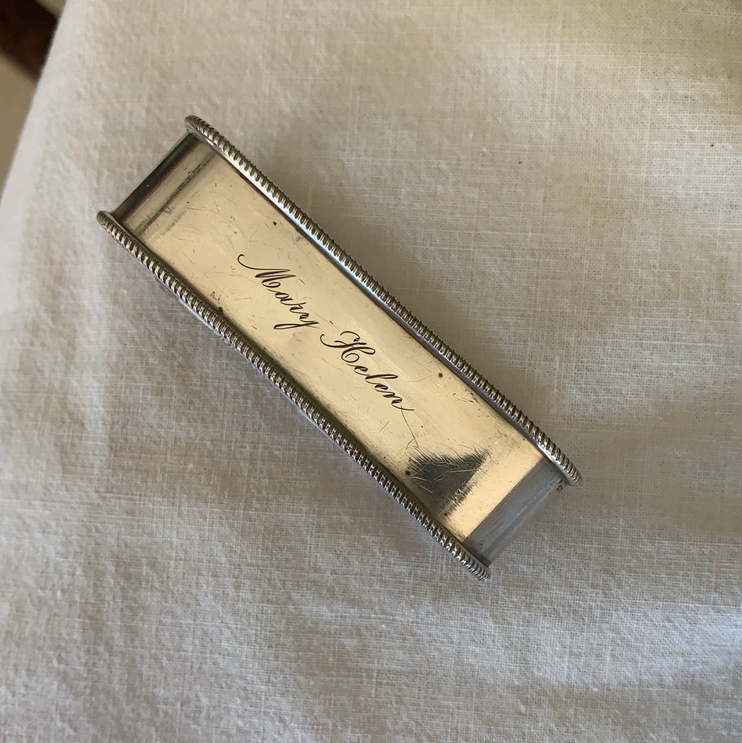 STERLING OVAL NAPKIN RING (Assorted)