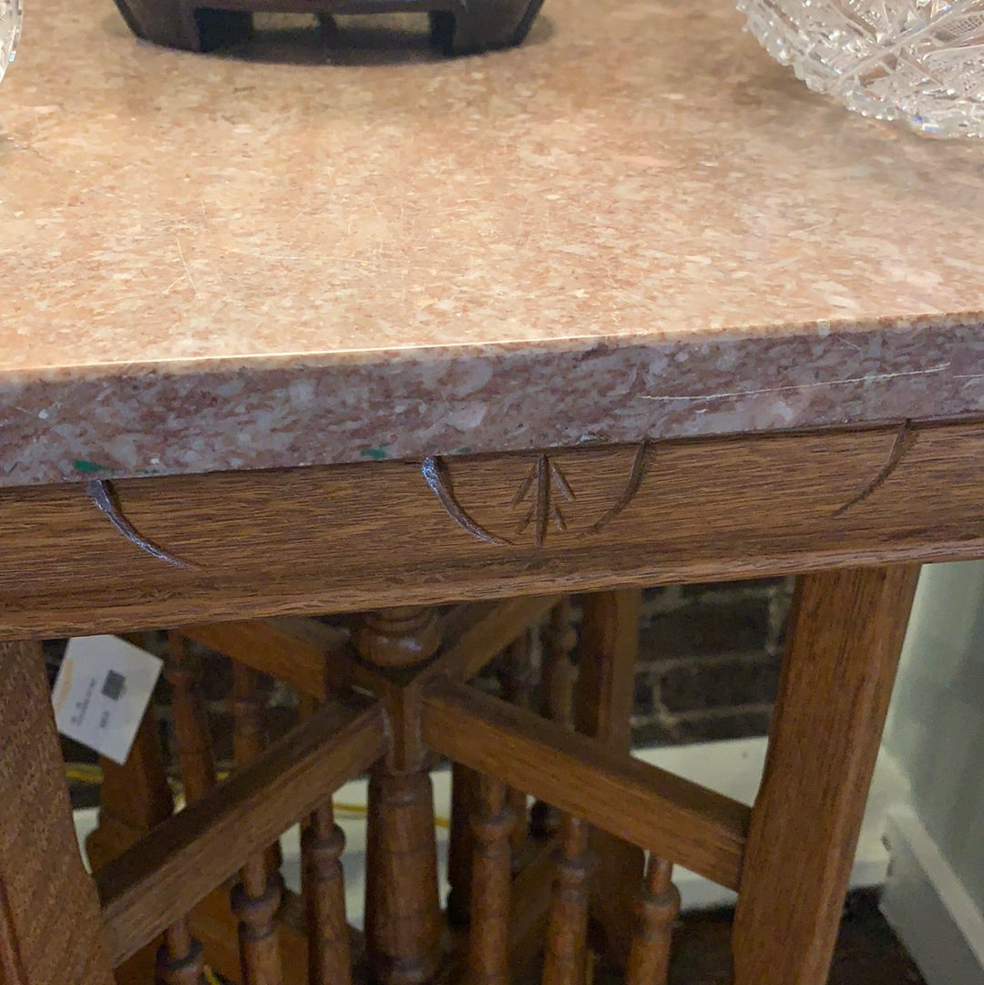 ANTIQUE MARBLE TOP TABLE