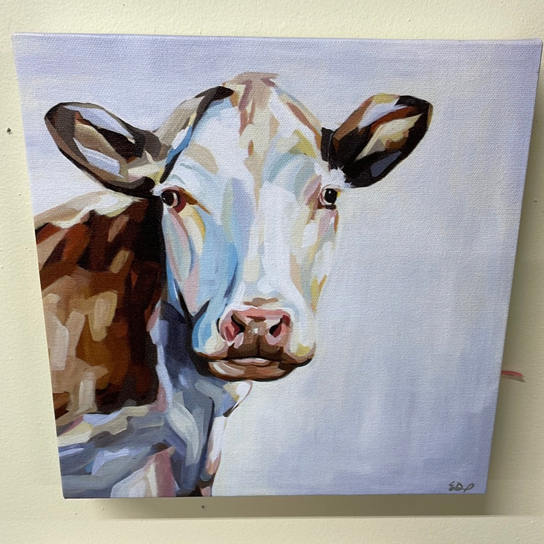 FARM COW ON CANVAS
