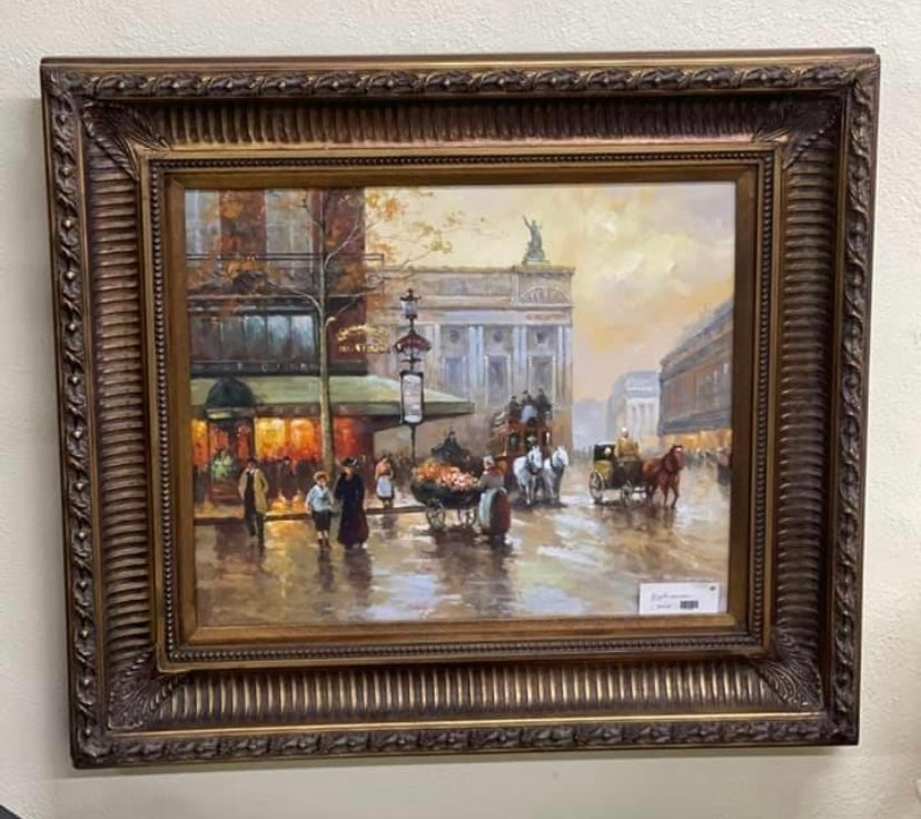 OIL PAINTING - PARIS STREETS