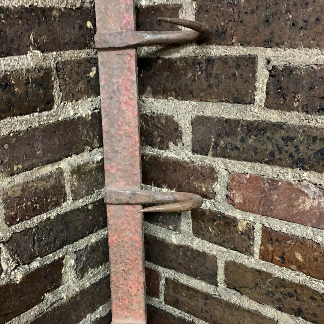 IRON MEAT HOOK RACK