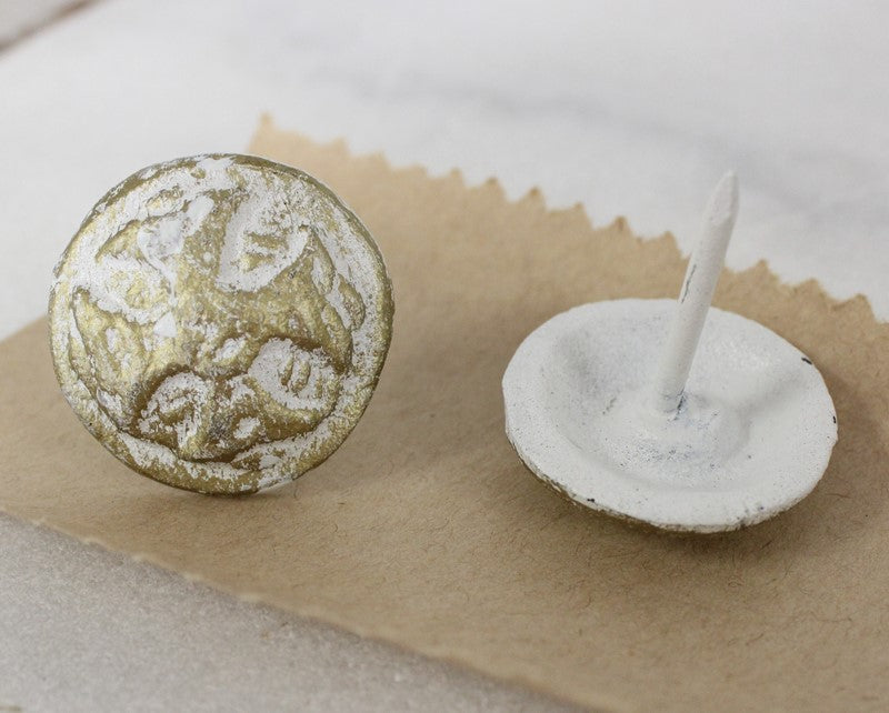 1.4 Round Decorate Tack - Gold