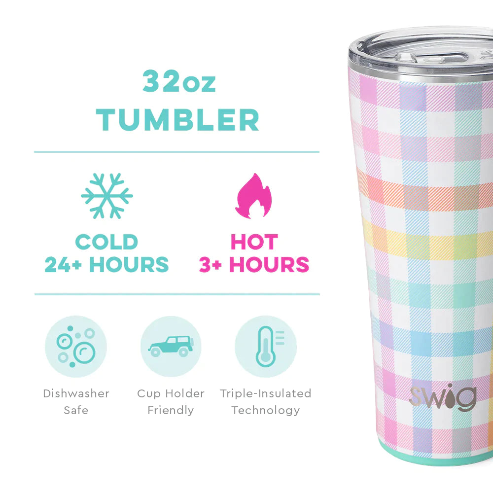 Pretty in Plaid Tumbler (32oz)