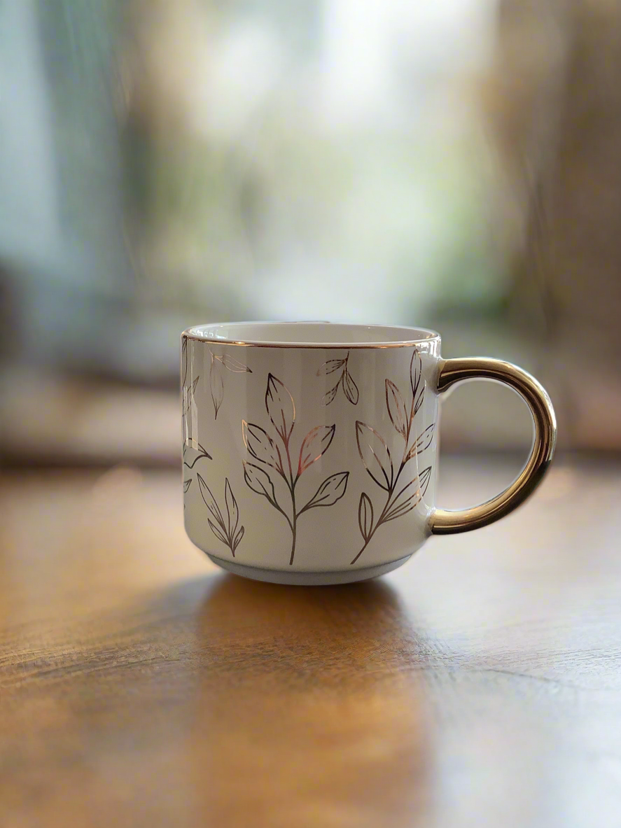 Gold Leaves Mug