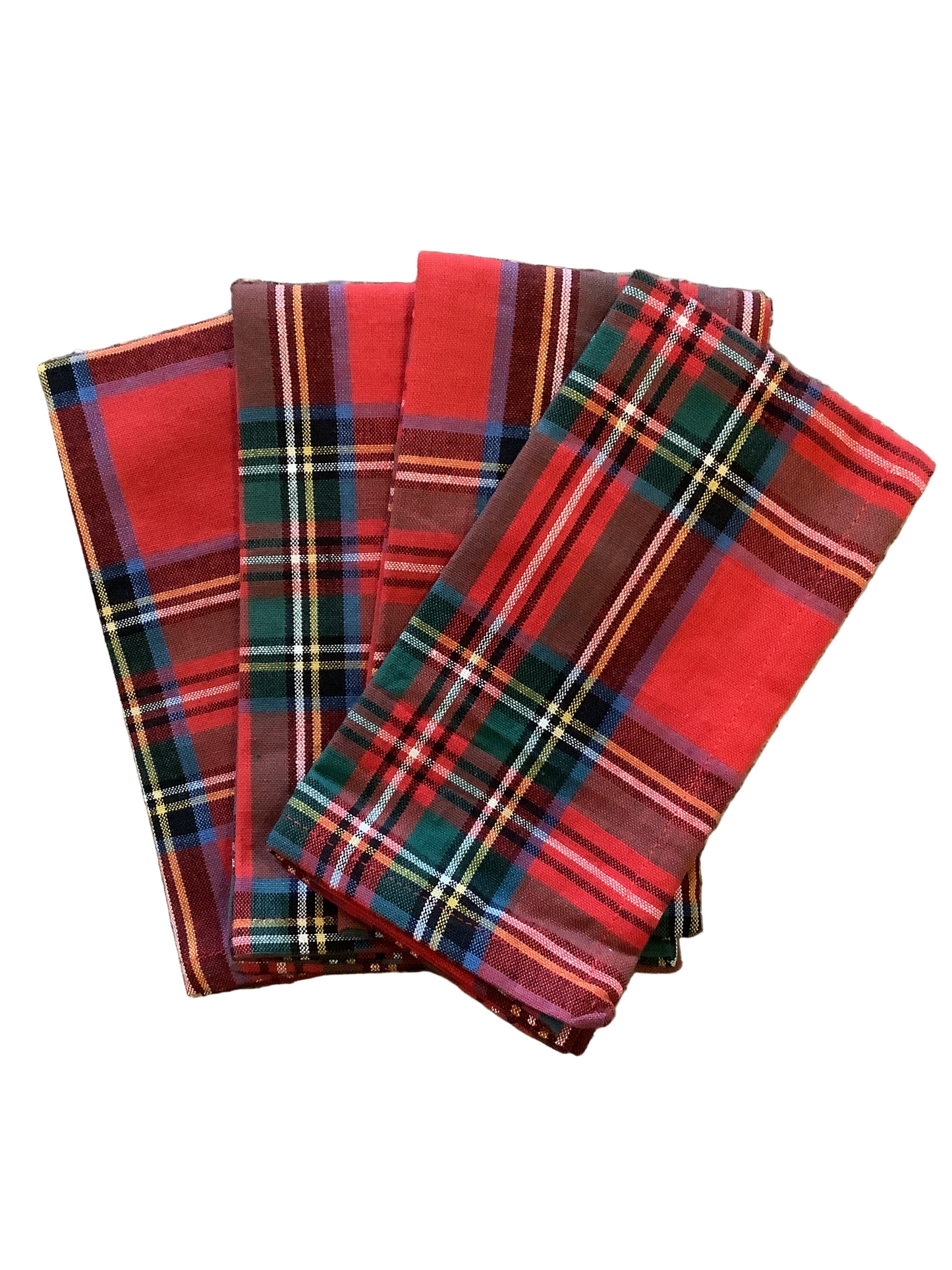 Stowe Tartan Plaid Cotton Napkins set of 4