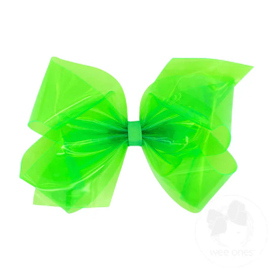 King WeeSplash Vibrant Colored Vinyl Girls Swim Hair Bow - Breckenridge Baby