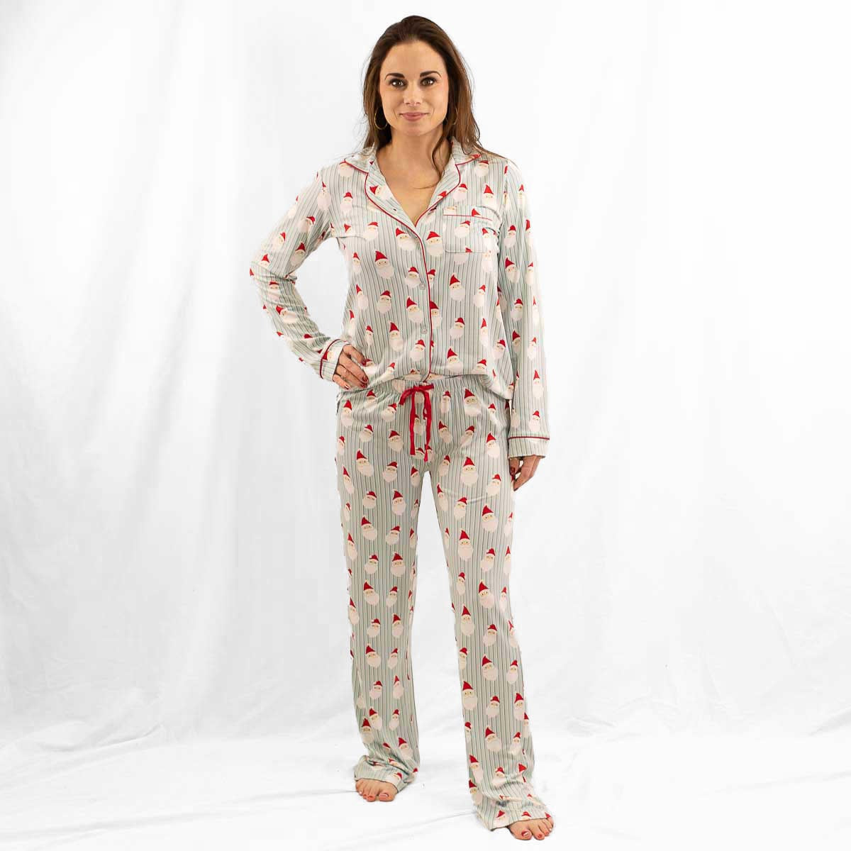 Women's Jolly Santa Pajama Set