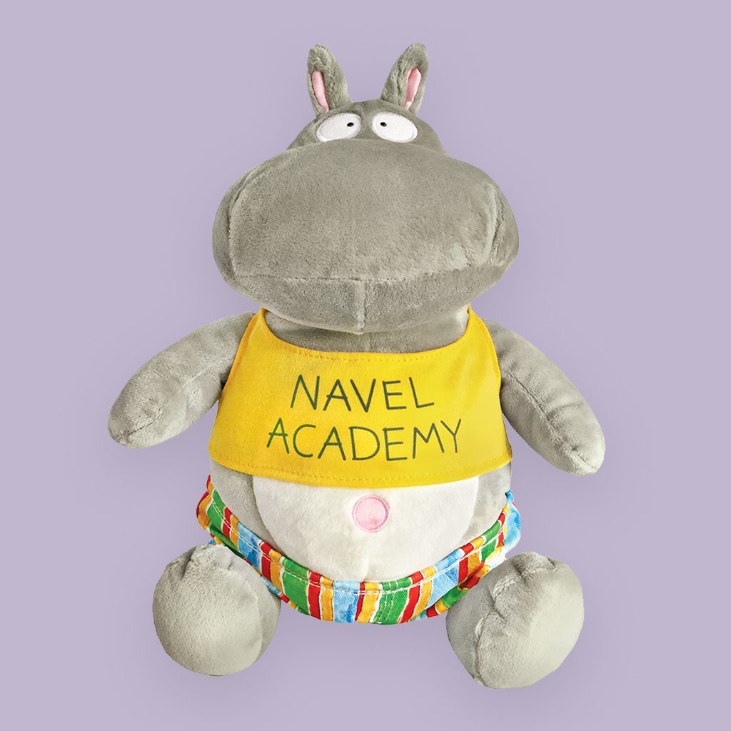 Belly Button Book Hippo 10.5" - Breckenridge Baby