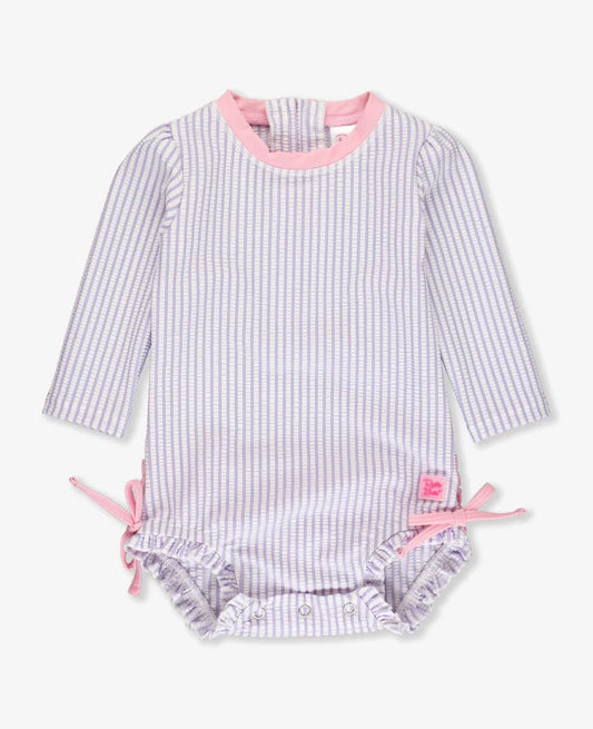 Lavender Seersucker One Piece - Breckenridge Baby