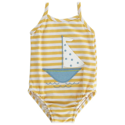 Making Waves - Girls One Piece - Breckenridge Baby