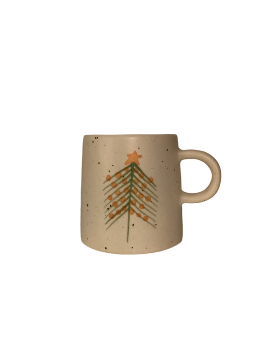 Stoneware Mug w/Christmas Tree