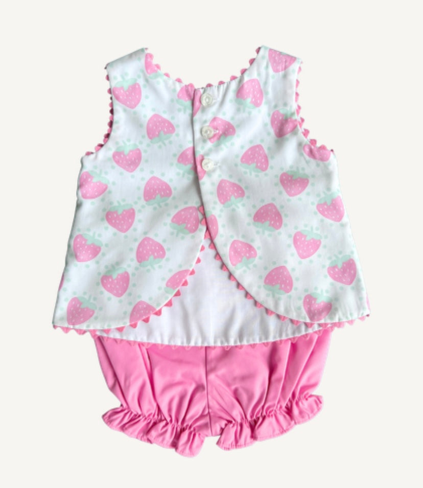 Tally Tulip Bloomer Set, Wise Acres Strawberries - Breckenridge Baby
