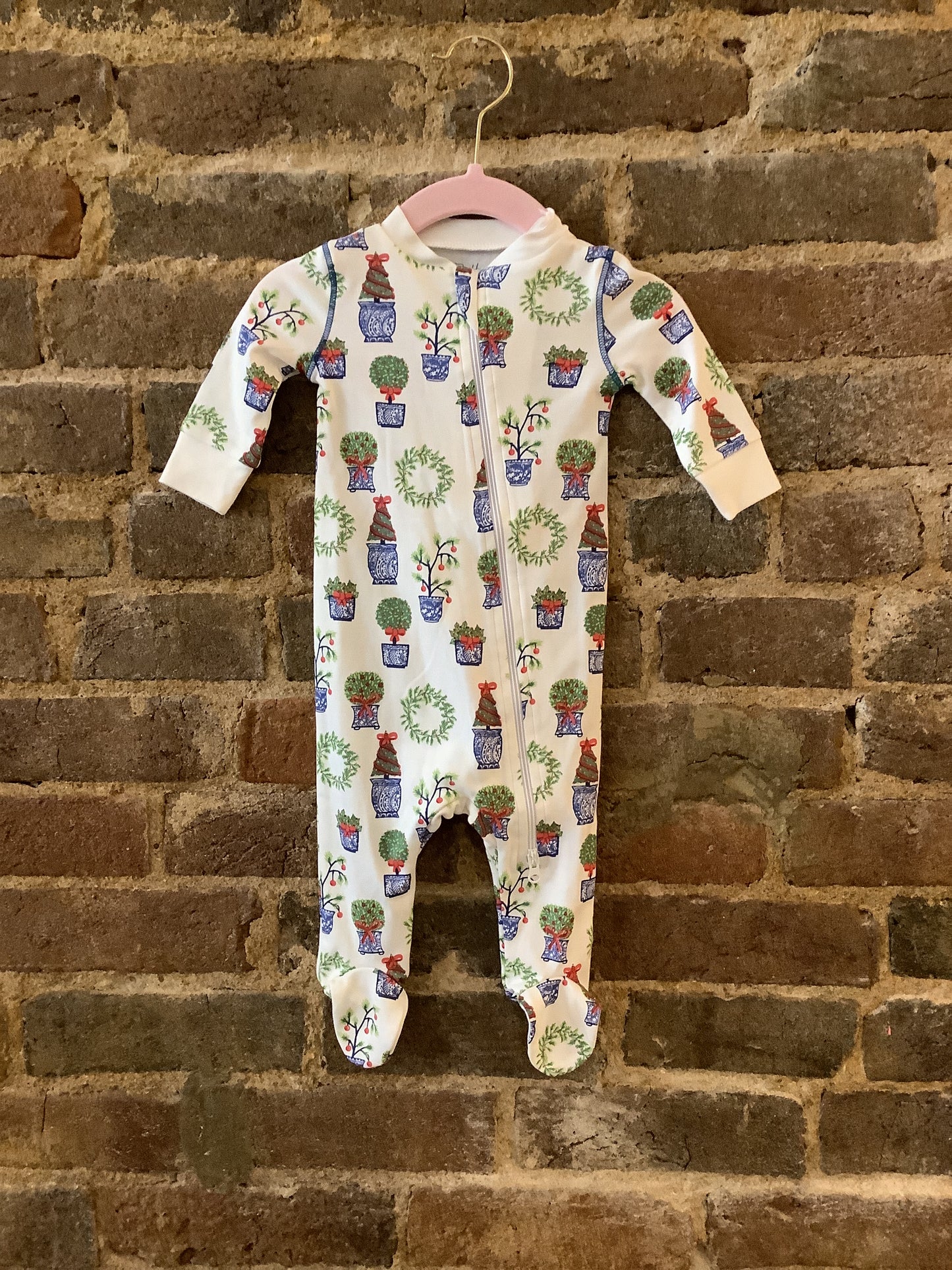 Christmas Planter Footed Pajama