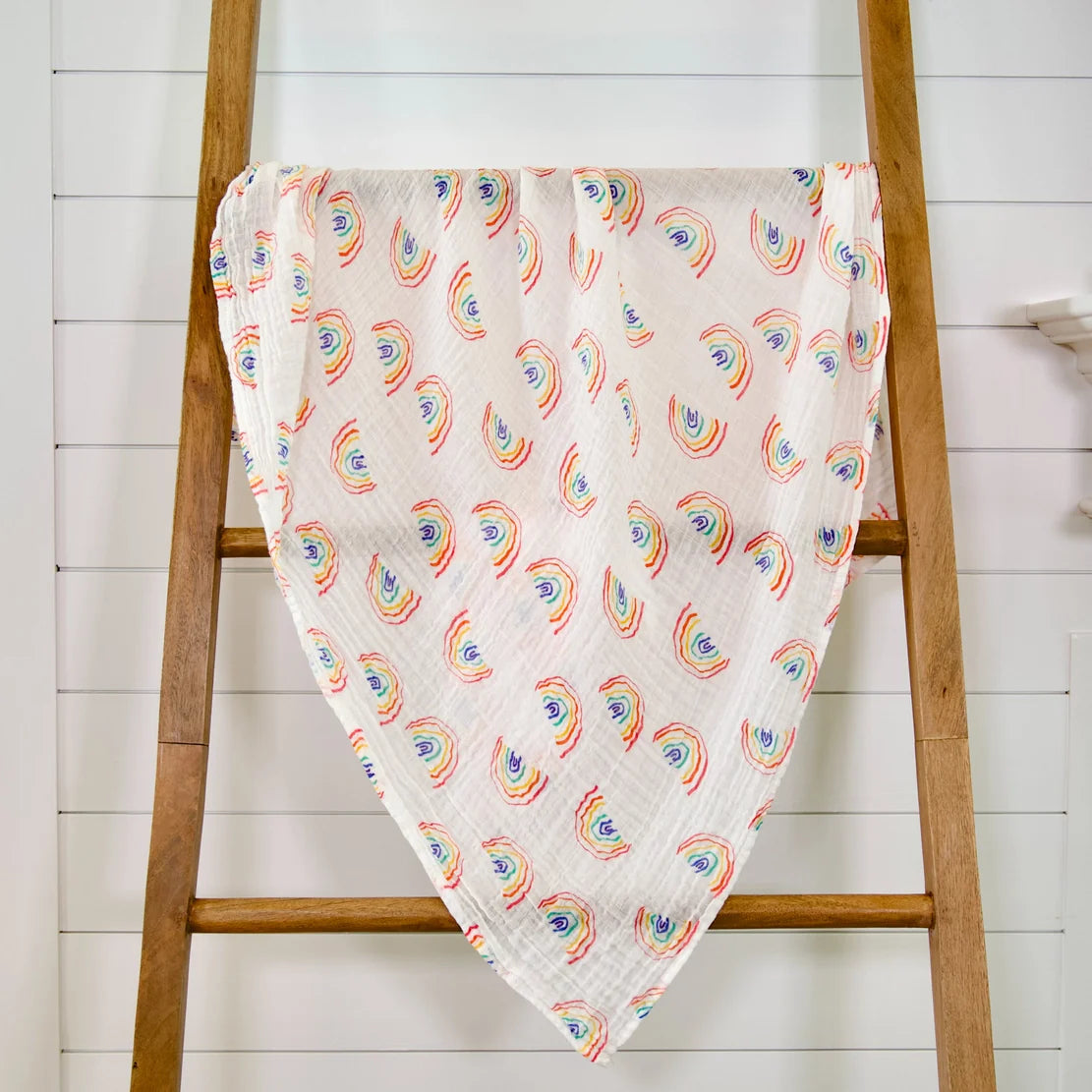 Somewhere Over the Rainbow Baby Swaddle Blanket - Breckenridge Baby