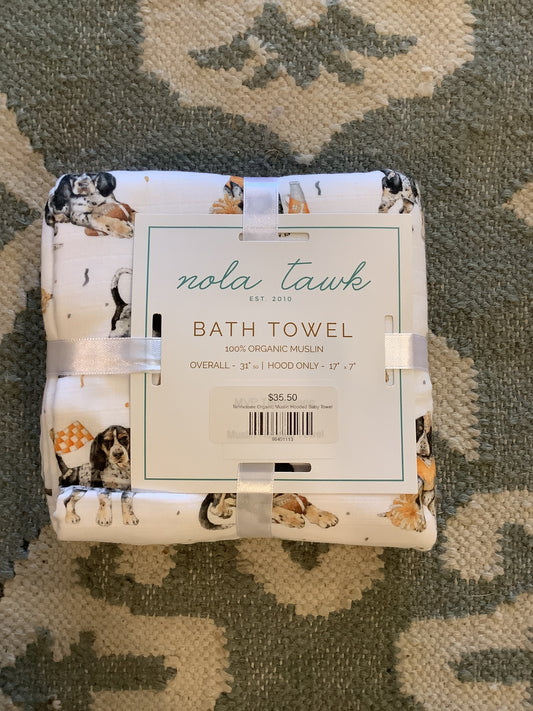 Tennessee muslin hooded baby towel