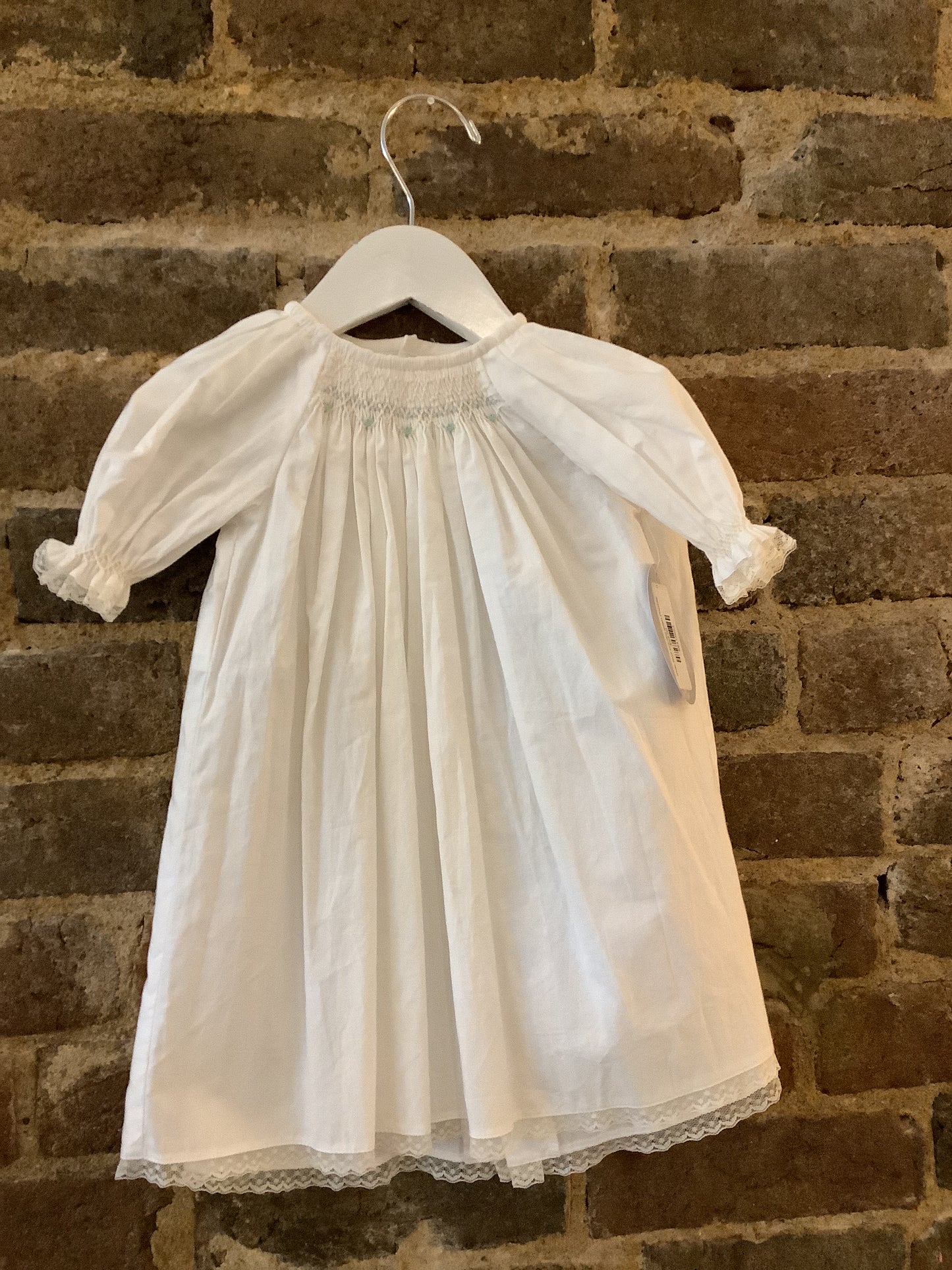 white Blair boy day gown Preemie