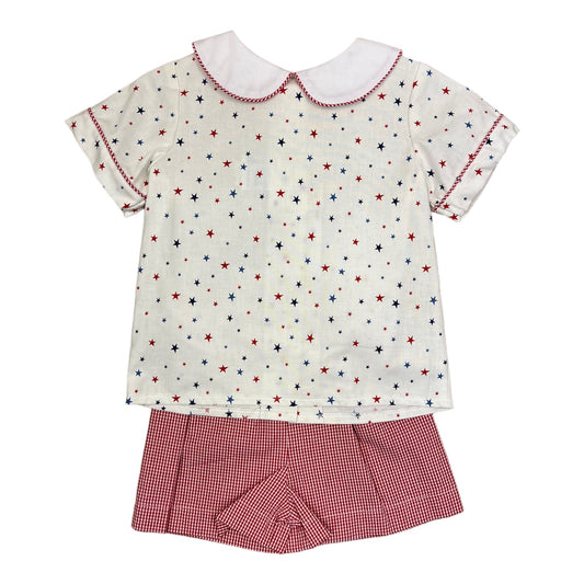 Blue Red Star Tyler Boy Set - Breckenridge Baby