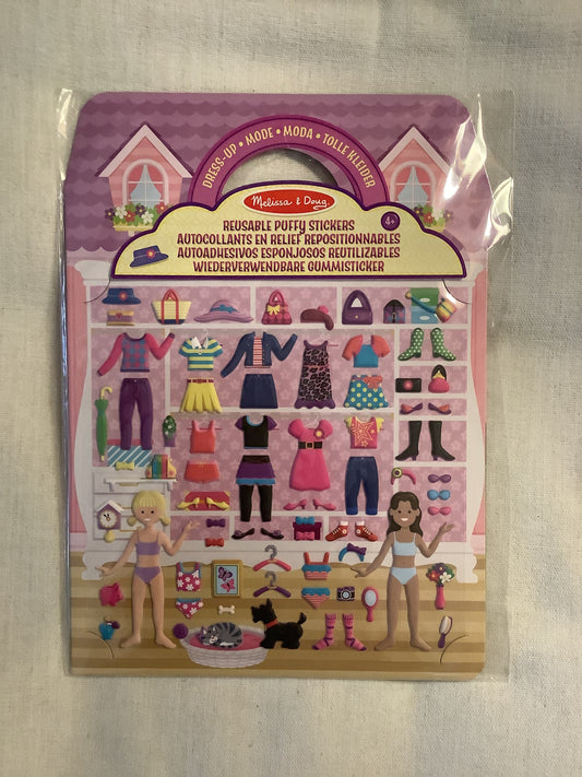 Puffy sticker play set - dress up