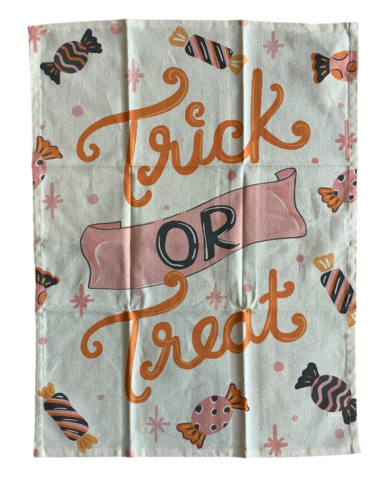 Trick Or Treat Kitchen Towel