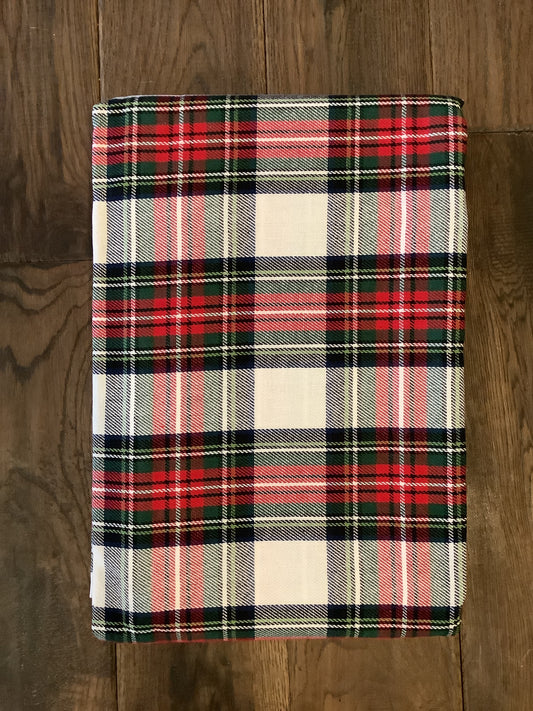 Christmas Holiday Plaid Cotton Tablecloth 52x70