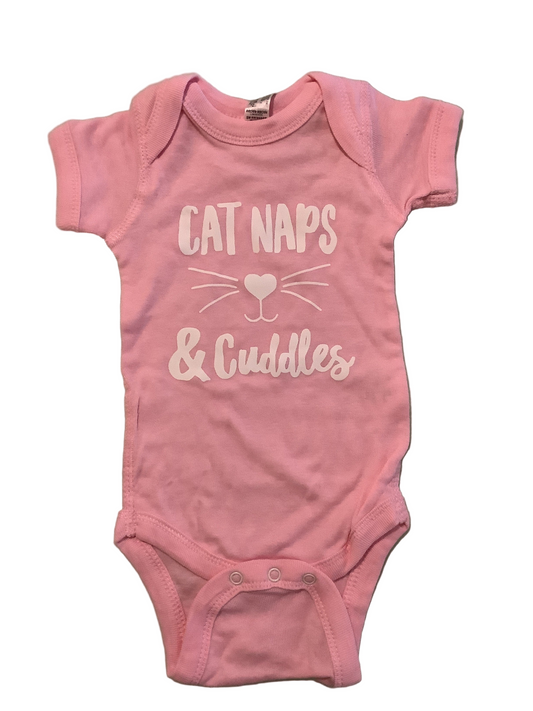 Newborn Cat naps and Cuddles Onesie