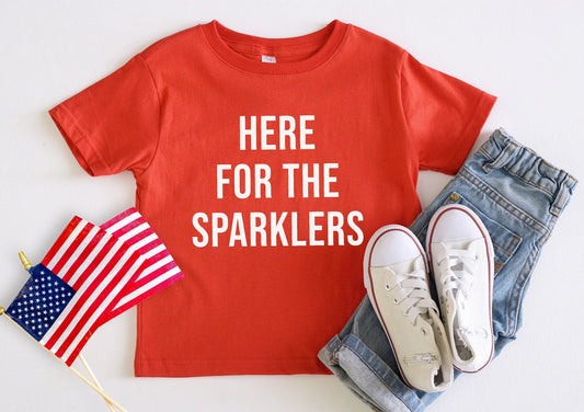 Here for the Sparklers - Red - Breckenridge Baby