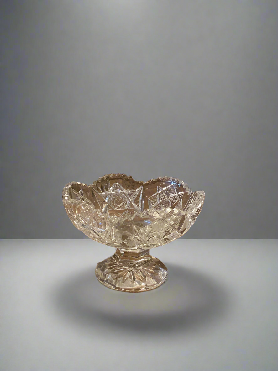 Cut Glass Compote