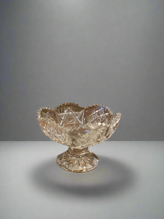 Cut Glass Compote