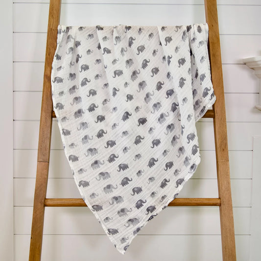Elephantastic Baby Swaddle Blanket - Breckenridge Baby