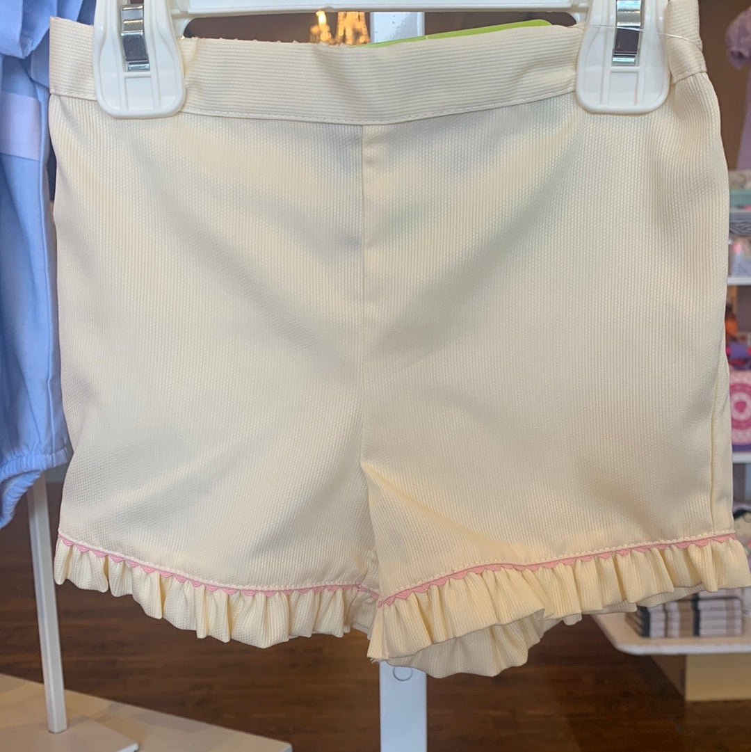 Easter Egg Yellow Girl Shorts - Breckenridge Baby