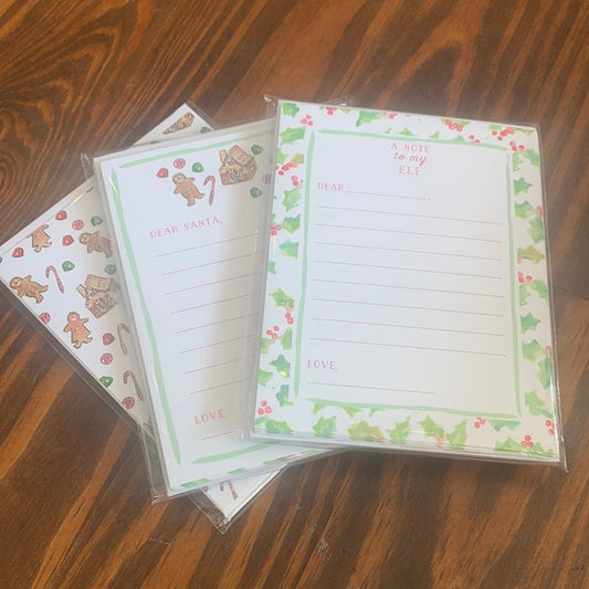 "Letter to My Elf & Santa" Notecard Set - Breckenridge Baby