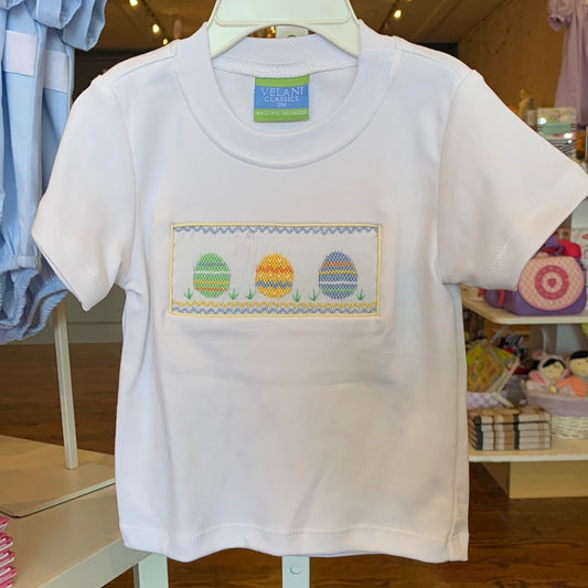 Easter Egg - White Knit Shirt - Breckenridge Baby