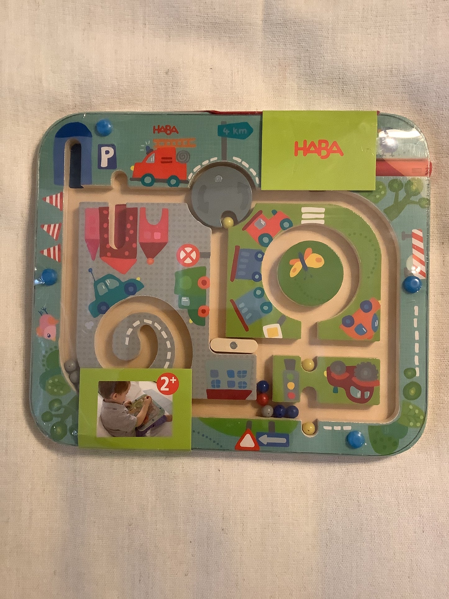Town maze magnetic game