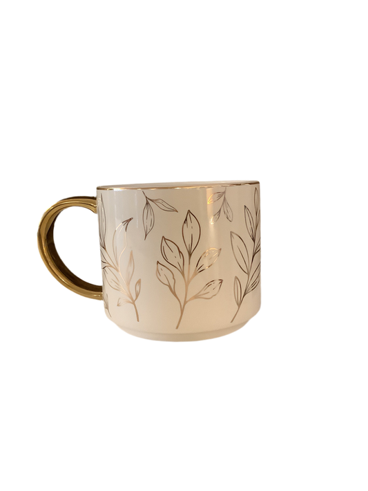 Gold Leaves Mug