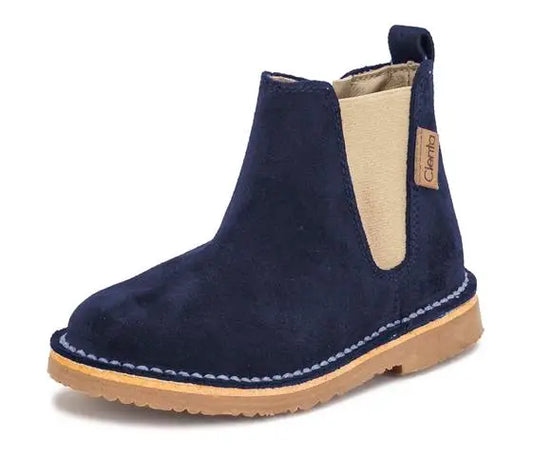 Cienta Navy Suede Lace Up Boot - Breckenridge Baby