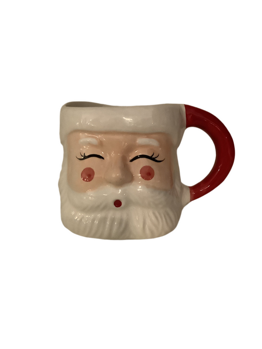 Stoneware Santa Mug