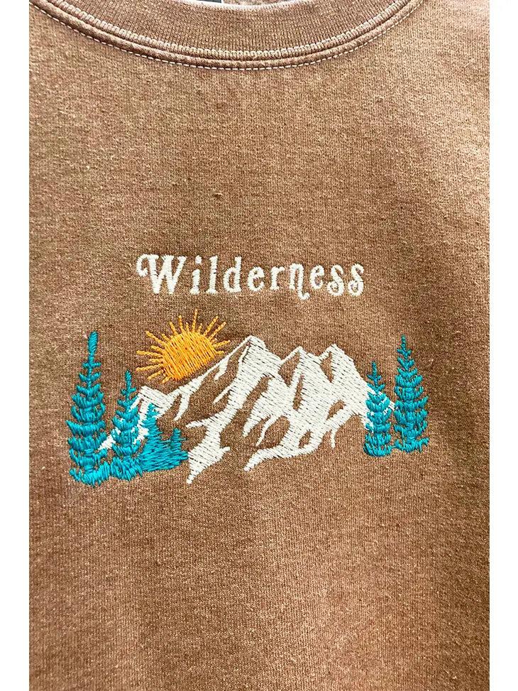 Embroidered Wilderness Sweatshirt