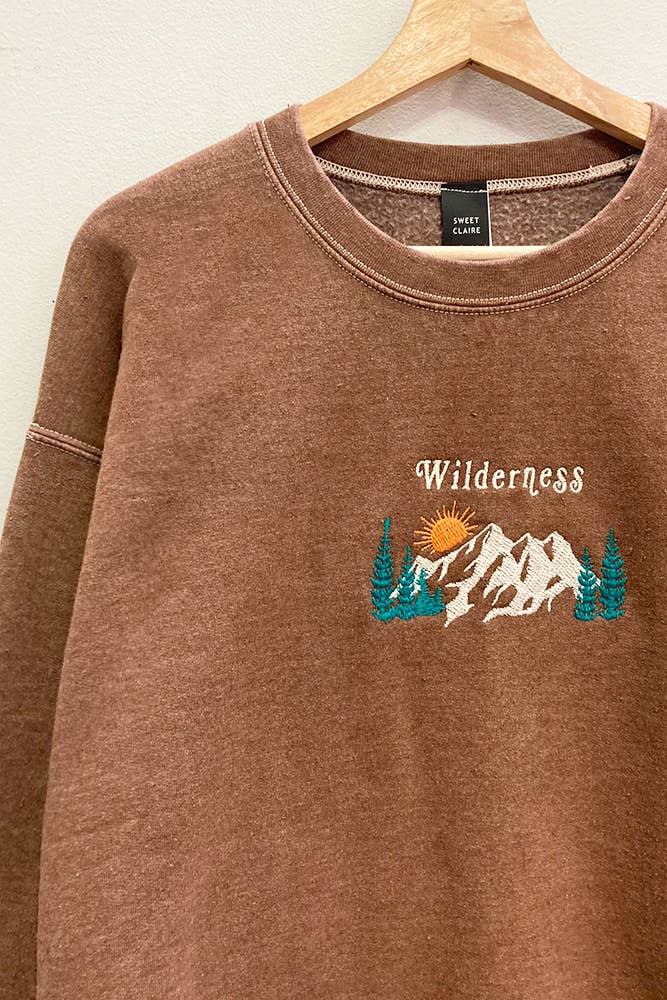 Embroidered Wilderness Sweatshirt