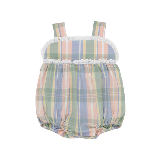 Bingham Bubble (Eyelet) - Osprey Point Plaid/Worth Avenue White - Breckenridge Baby