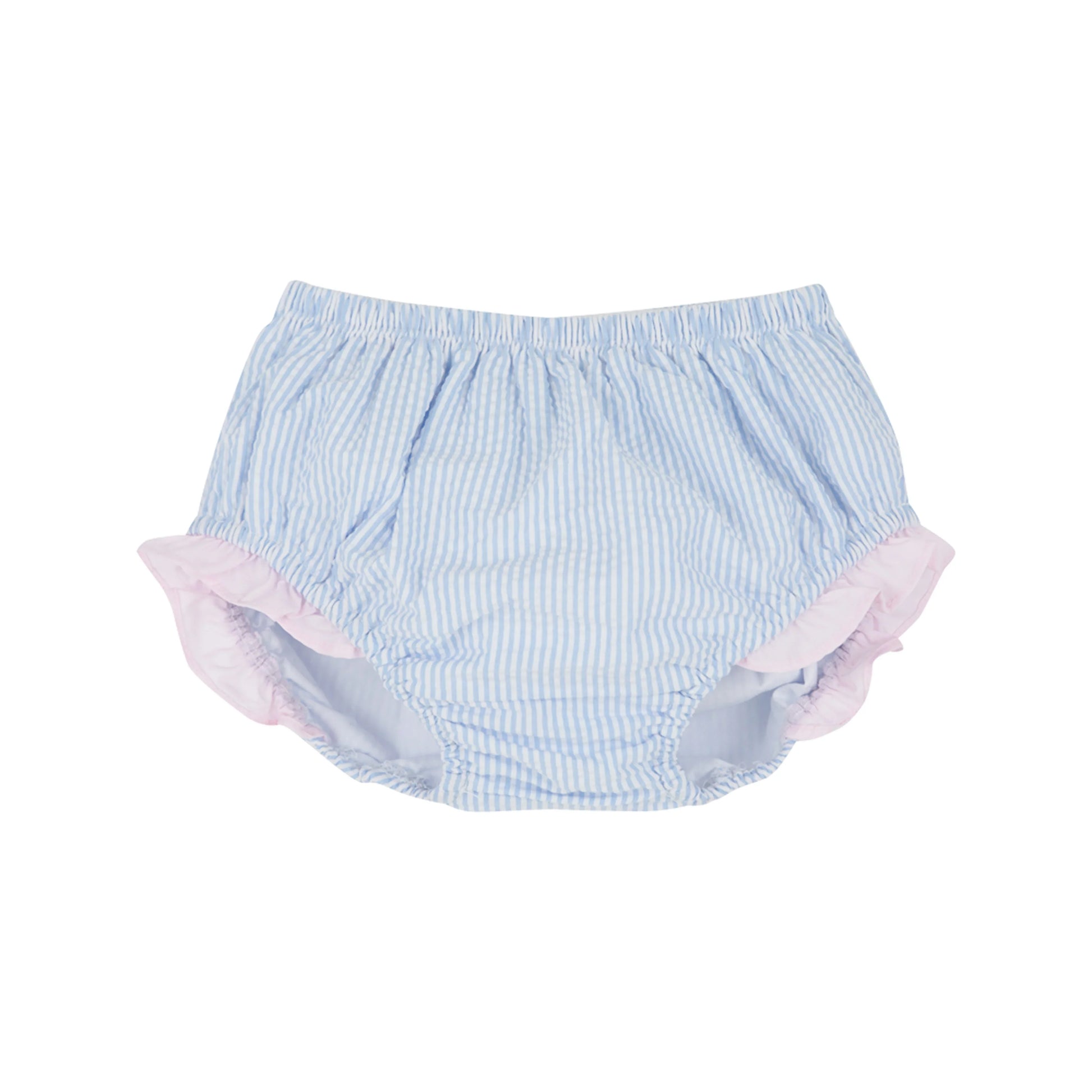 Byrde Bloomer - Breakers Blue Seersucker/Palm Beach Pink - Breckenridge Baby