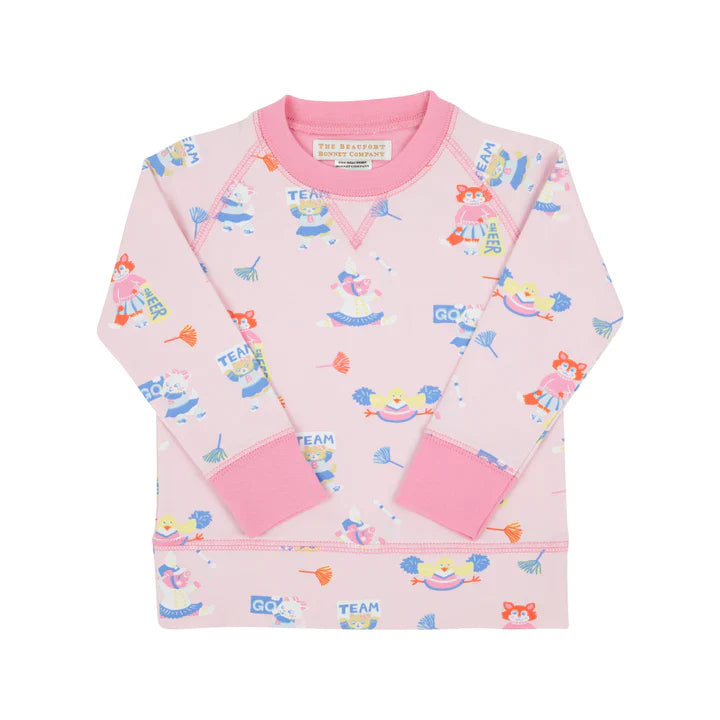 Cassidy Comfy Crewneck Girls French Terry - TBBC Spirit Award - Breckenridge Baby