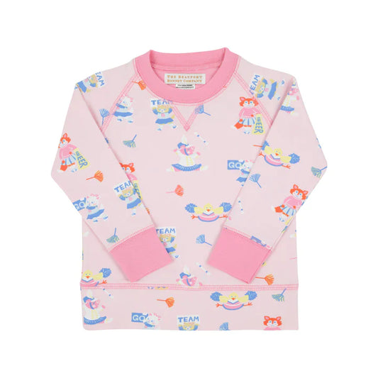 Cassidy Comfy Crewneck Girls French Terry - TBBC Spirit Award - Breckenridge Baby