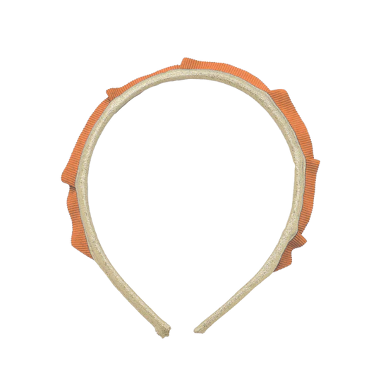 Party Crown Headband - Gold and Orange - Breckenridge Baby