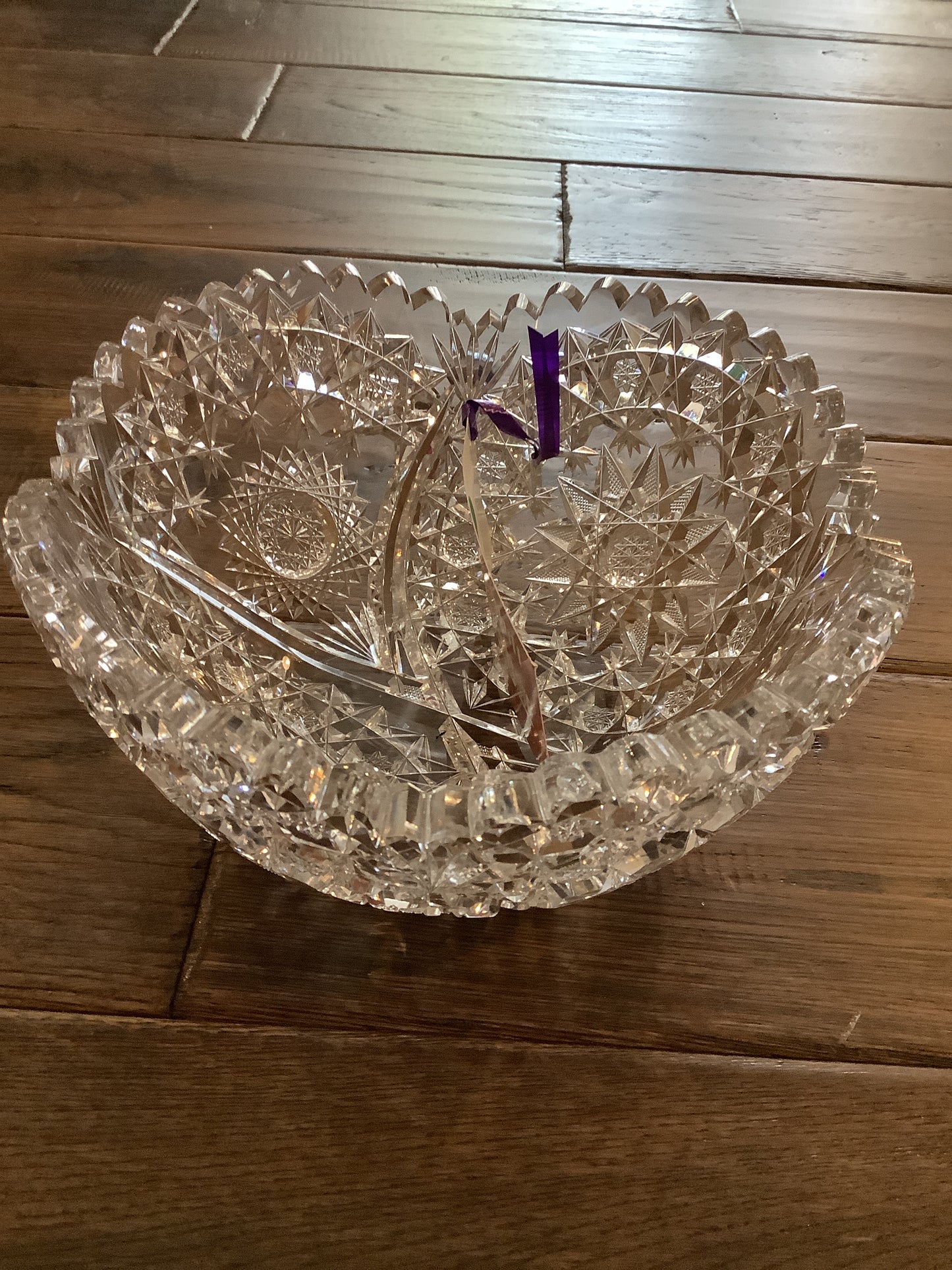 CUT GLASS BOWL