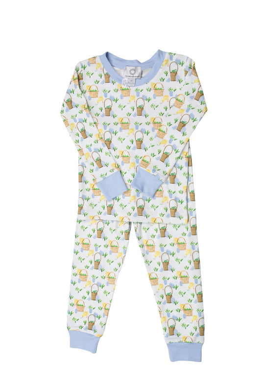 Easter Basket Blue Pant Set - Breckenridge Baby