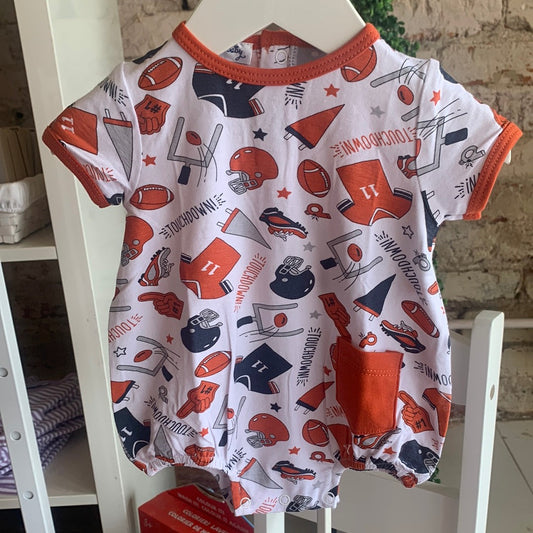 Touchdown Printed Bubble - Breckenridge Baby