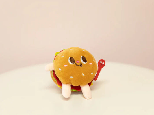 Foodie Plush Keychain - Hamburger - Breckenridge Baby