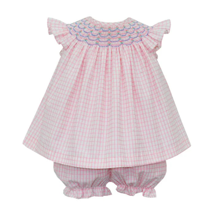 Pink Brocade Bloomer Set - Breckenridge Baby
