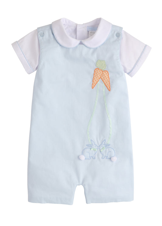 Button Tab John John Set - Bunny - Breckenridge Baby