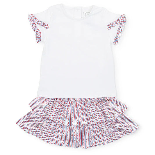 Winnie Skirt Set - Stars & Stripes - Breckenridge Baby